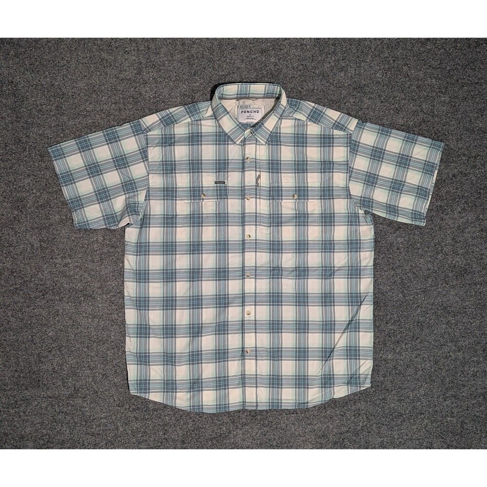 Poncho Shirt Mens XL Regular Fit Short Sleeve